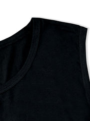 Halloween Tank Top Women's Plus Funny Skull & Slogan Print Round Neck