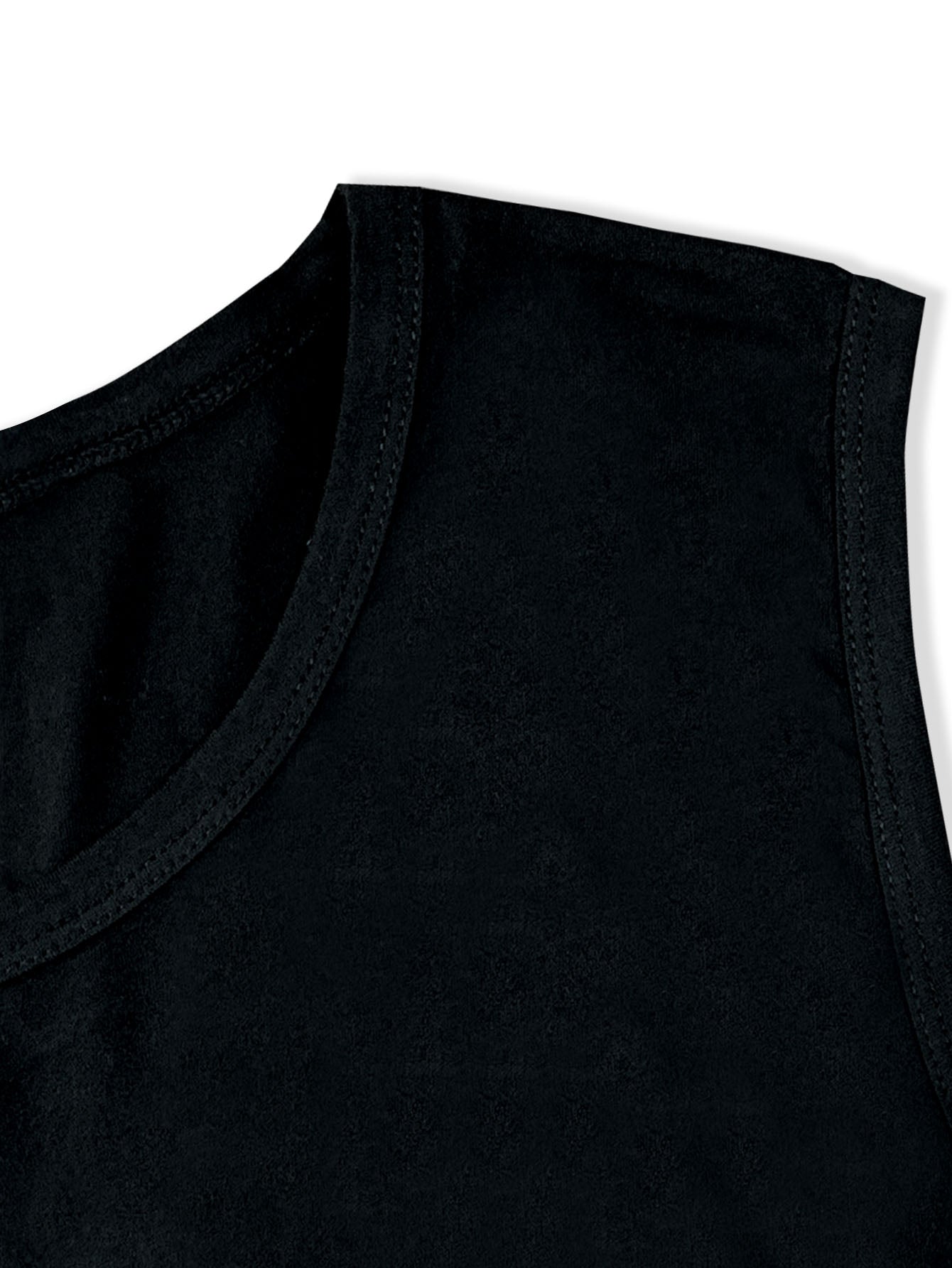 Skull Print Tank Top for Halloween