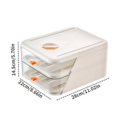 Refrigerator Egg Fresh Keeping Storage Box Drawer Leak Proof Plastic