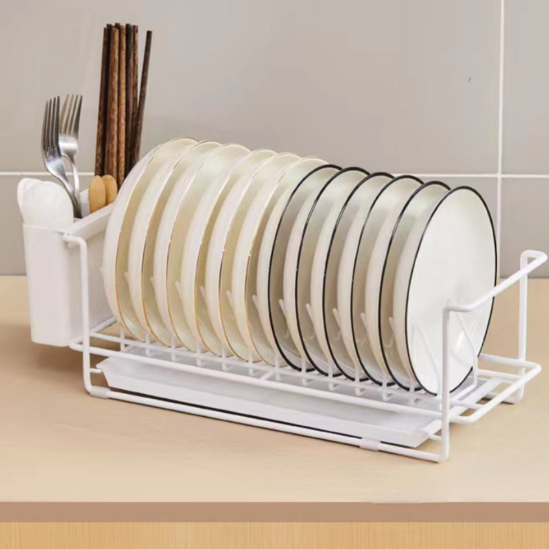 Kitchen Dish Rack with Chopstick Box and Fork Box