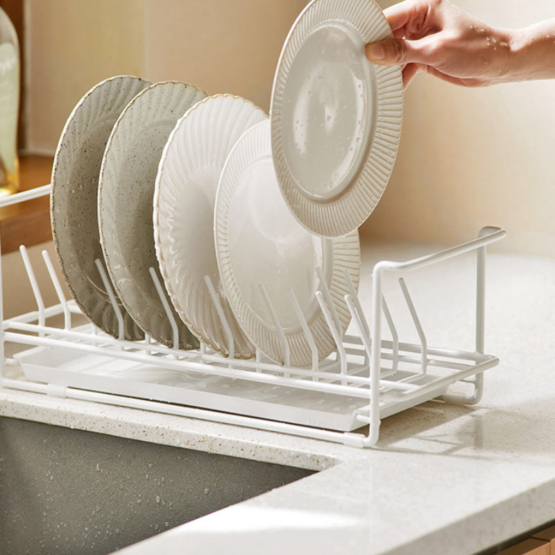 Kitchen Dish Rack with Chopstick Box and Fork Box