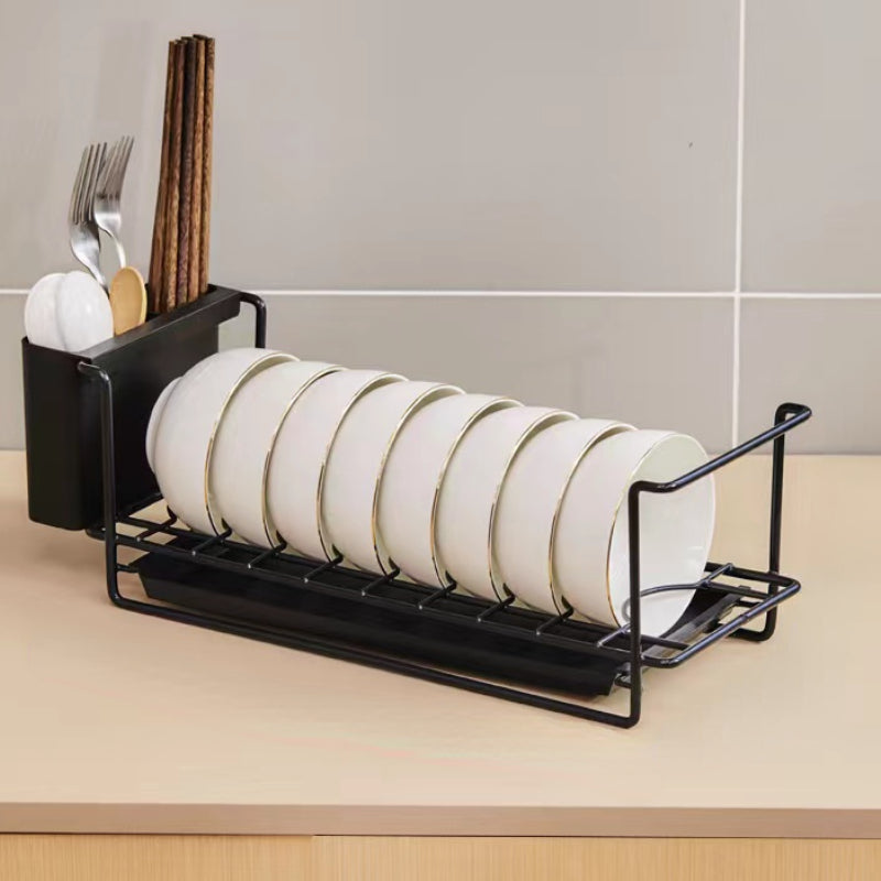 Kitchen Dish Rack with Chopstick Box and Fork Box