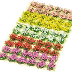 6pcs Grass Cluster Flower And Grass Cluster DIY Building Sand Table Model Materi