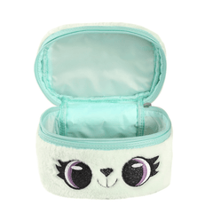 Girls Cartoon Plush Storage Bag Large Capacity Portable Cosmetic Travel Storage