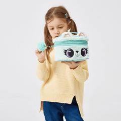 Girls Cartoon Plush Storage Bag Large Capacity Portable Cosmetic Travel Storage