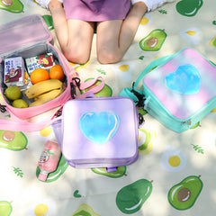 Colorful Insulated Bento Lunch Bag for Outdoor Picnics & Camping