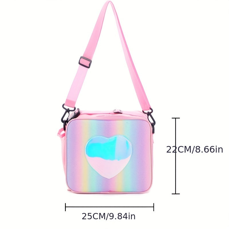 Colorful Insulated Bento Lunch Bag for Outdoor Picnics & Camping