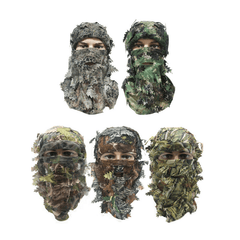 Camouflage Leafy Hat 3D Full Face Mask Turkey Camo Hunter Accessories