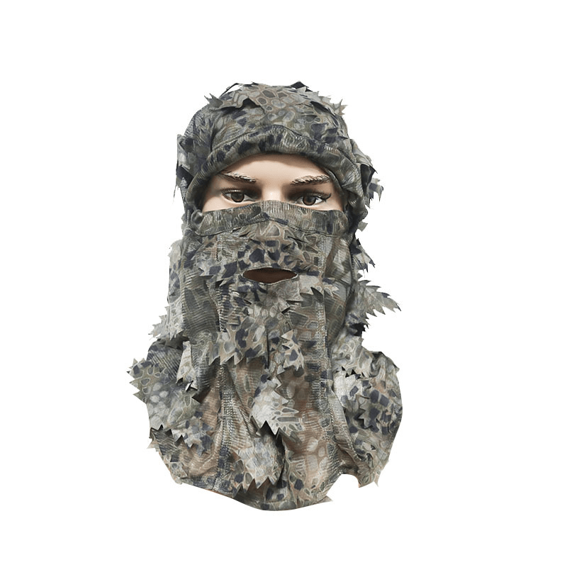 Camouflage Leafy Hat 3D Full Face Mask Turkey Camo Hunter Accessories