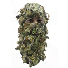 Camouflage Leafy Hat 3D Full Face Mask Turkey Camo Hunter Accessories
