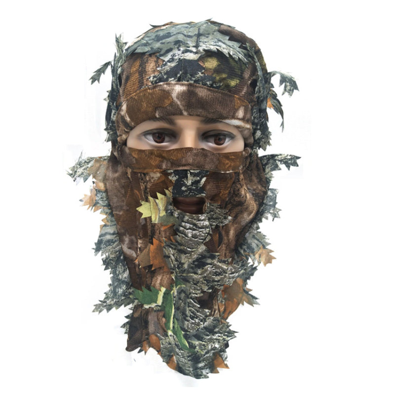 Camouflage Leafy Hat 3D Full Face Mask Turkey Camo Hunter Accessories