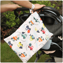 Cartoon Print Diaper Bag Waterproof Reusable Baby Bag