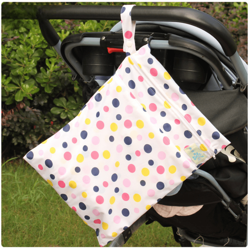 Cartoon Print Diaper Bag Waterproof Reusable Baby Bag