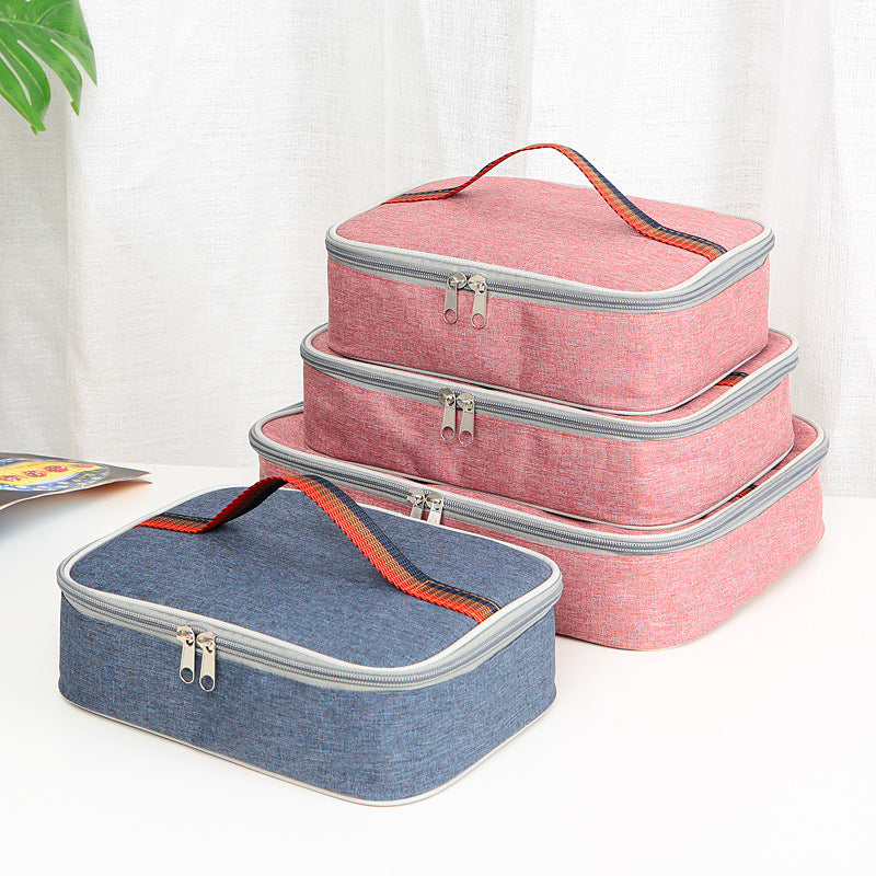 Japanese Oxford Cloth Insulation Lunch Bag Picnic Waterproof Hand Wash