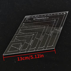 4pcs Patchwork Ruler Quilting Rule High Transparent Acrylic Rulers