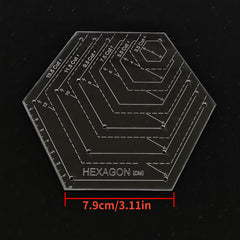 4pcs Patchwork Ruler Quilting Rule High Transparent Acrylic Rulers