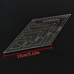 4pcs Patchwork Ruler Quilting Rule High Transparent Acrylic Rulers