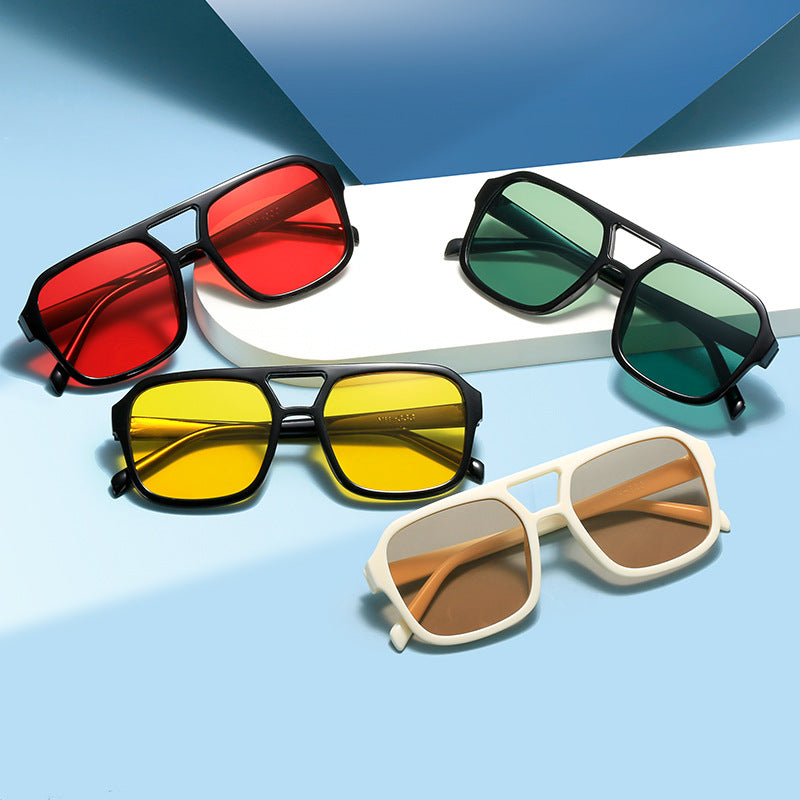 Men's Sun Protection Double Beam Sunglasses for Traveling Party