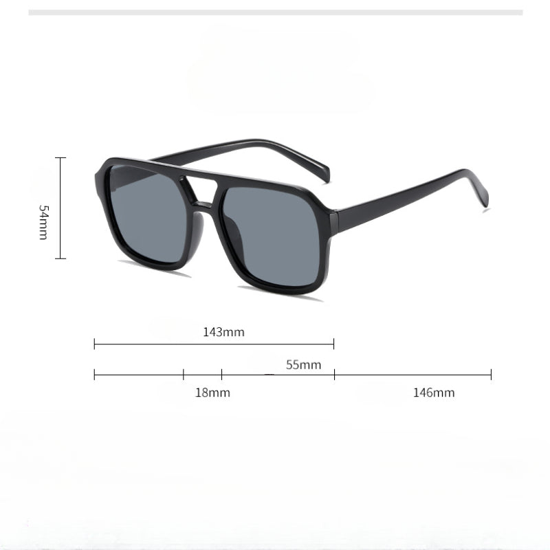 Men's Sun Protection Double Beam Sunglasses for Traveling Party