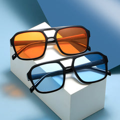 Men's Sun Protection Double Beam Sunglasses for Traveling Party