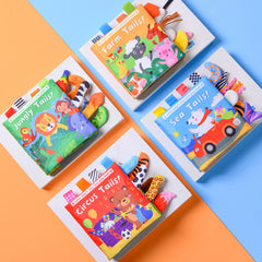 Baby Cloth Book Educational Ringed Paper Cloth Book Toys
