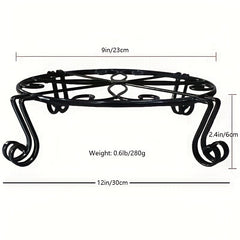 2pcs Plant Stand Heavy Duty Potted Holder Indoor Outdoor Metal