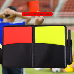 Referee Tool Belt Leather Case with Red and Yellow Card