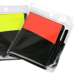 Referee Tool Belt Leather Case with Red and Yellow Card