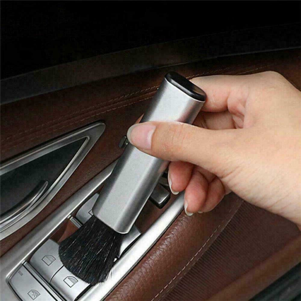 Car A/C Outlet Cleaning Tool Brush for Dashboard Dust Retractable