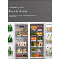 3pcs Refrigerator Storage Box Freshkeeping Box Vegetables And Fruits