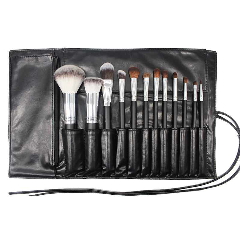 Makeup Brush Holder Organizer Rolling Case Pouch For Travel