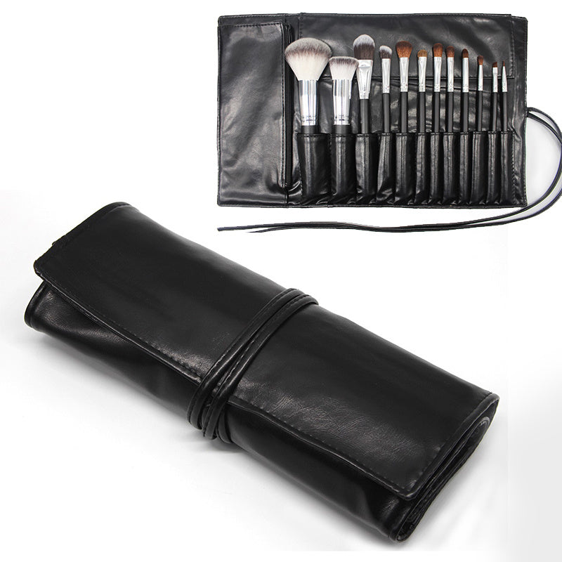 Makeup Brush Holder Organizer Rolling Case Pouch For Travel