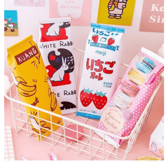 2pcs Cartoon Snack Pen Bag Student Stationery Gift