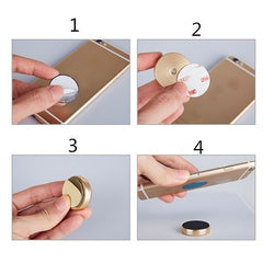 Car Navigation Aluminum Alloy Phone Magnet Holder