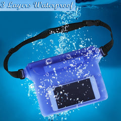 Waterproof Phone Pouch Waist Bag for Swimming Diving Skiing