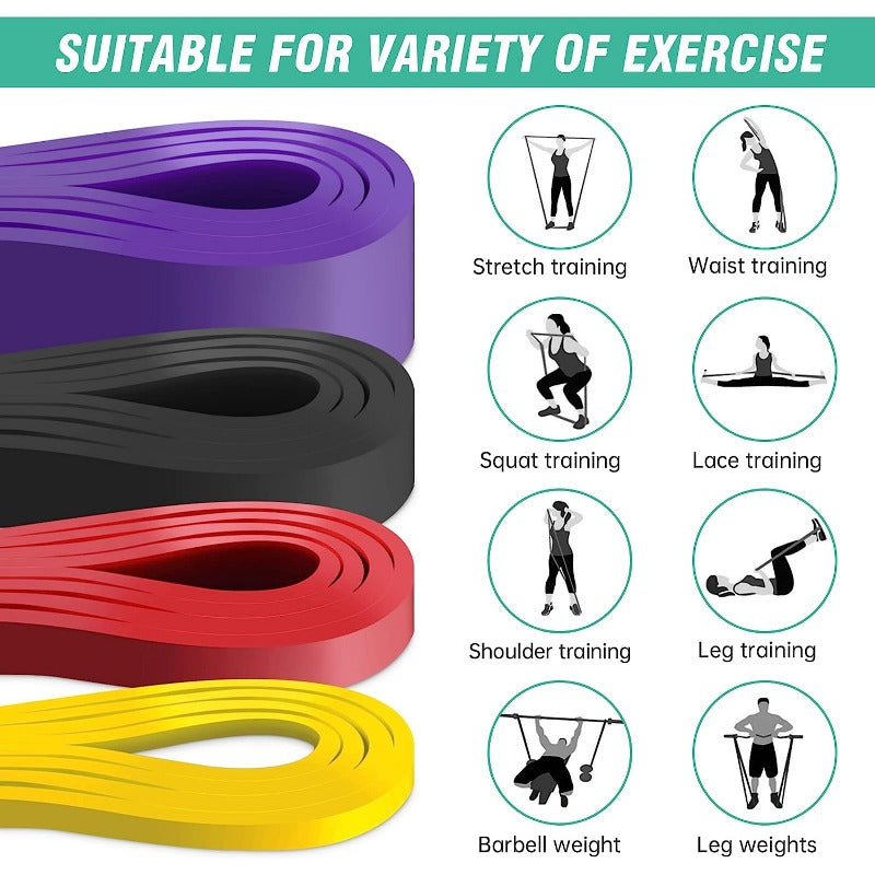 Pull Up Bands TPE Workout Bands For Arm Leg & Back Exercise