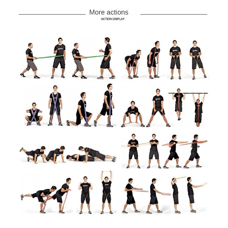 Pull Up Bands TPE Workout Bands For Arm Leg & Back Exercise