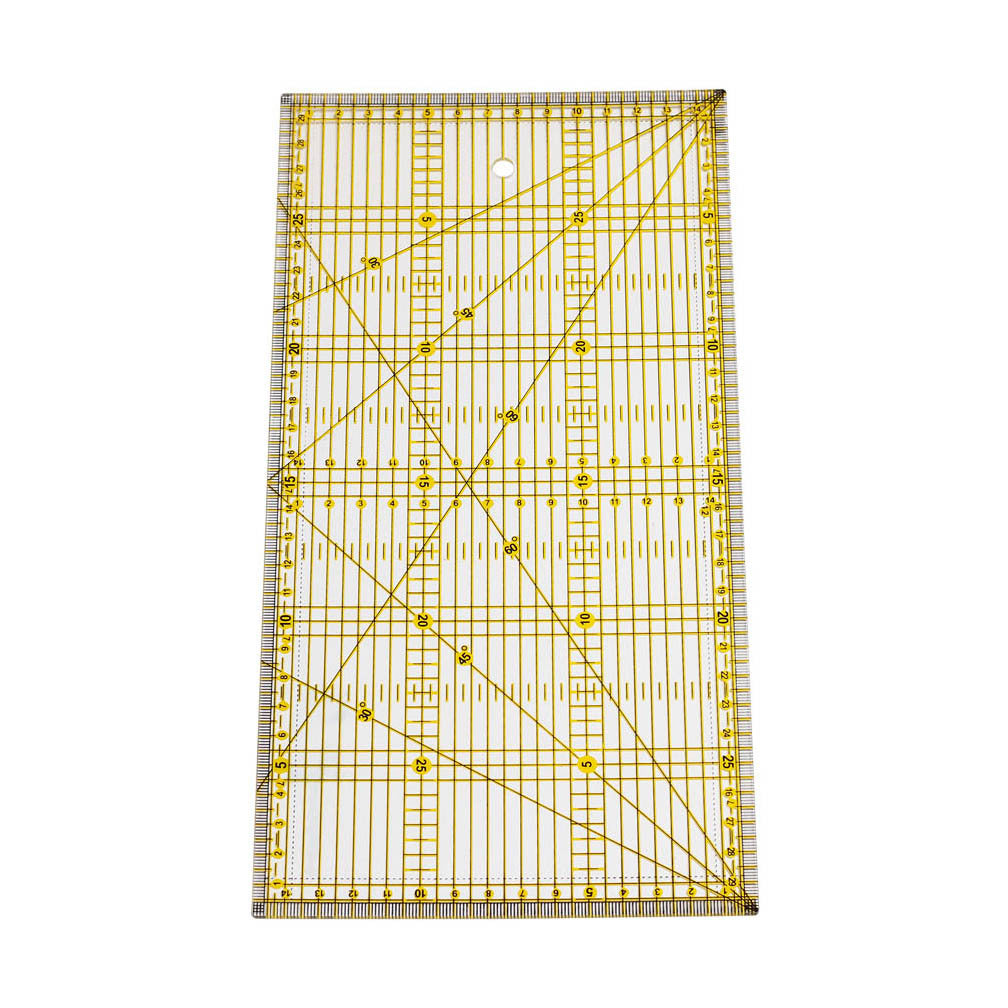 DIY Transparent Quilting Sewing Patchwork Foot Aligned Ruler Grid Cutting Tailor