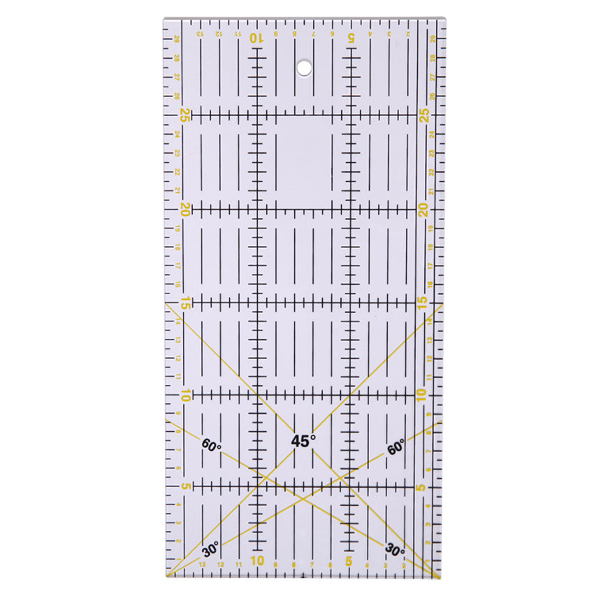 DIY Transparent Quilting Sewing Patchwork Foot Aligned Ruler Grid Cutting Tailor
