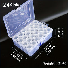 DIY Diamond Painting Bead Storage Container Transparent Organizer Case