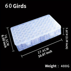 DIY Diamond Painting Bead Storage Container Transparent Organizer Case