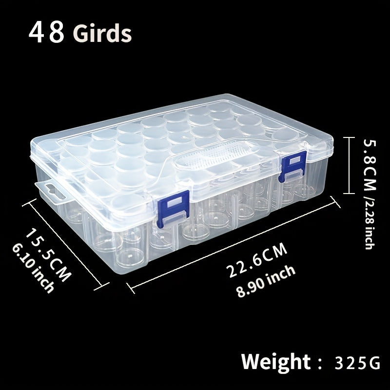 DIY Diamond Painting Bead Storage Container Transparent Organizer Case