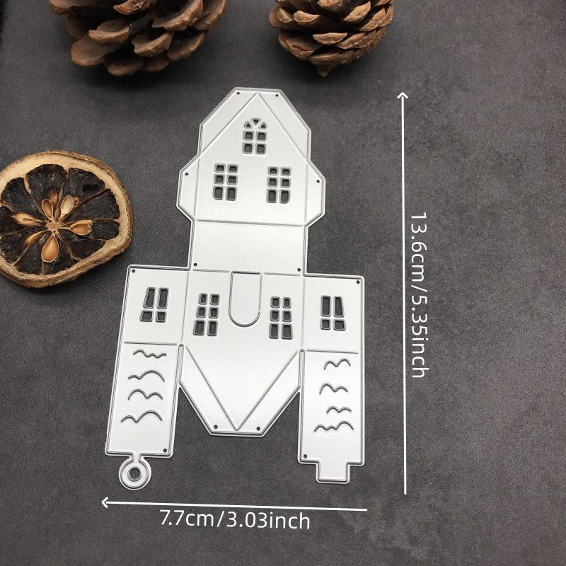 1pc 3D House Decoration Metal Cutting Dies For DIY Scrapbooking