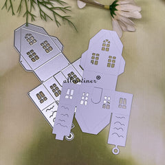 1pc 3D House Decoration Metal Cutting Dies For DIY Scrapbooking