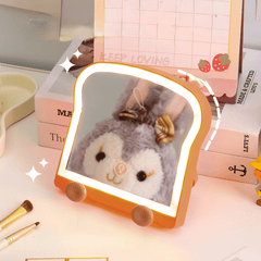 Toast & Bread Shape Mirror Night Light Lamp
