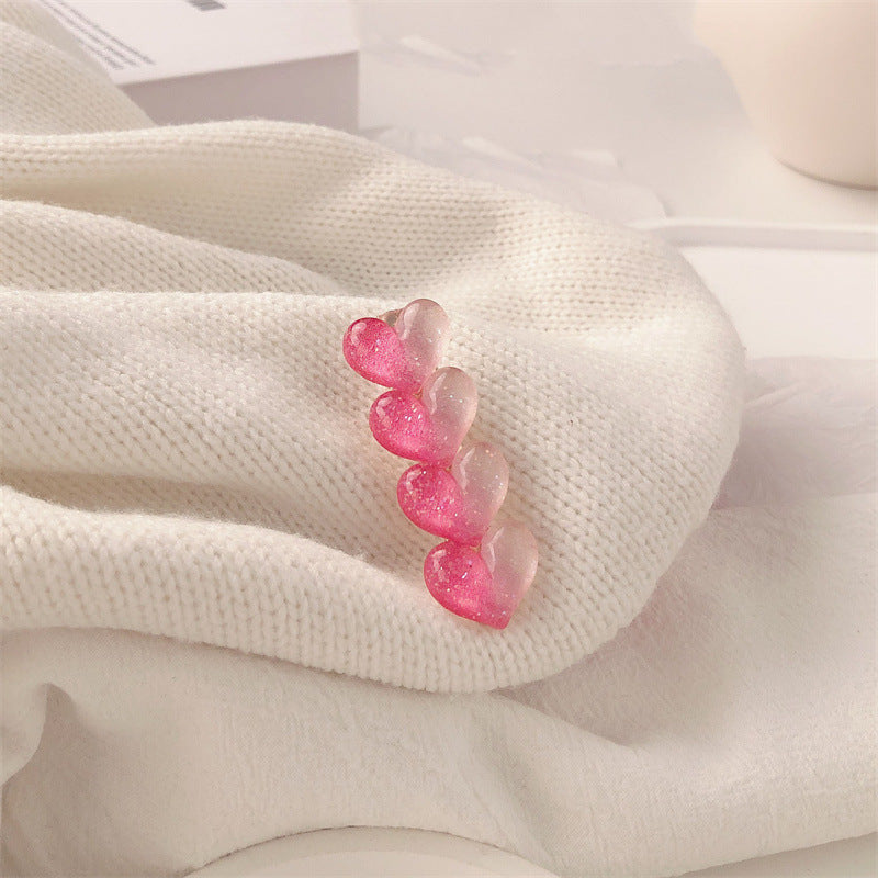 Heart Hair Clips Decorative Hair Accessories for Girls