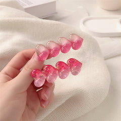 Heart Hair Clips Decorative Hair Accessories for Girls
