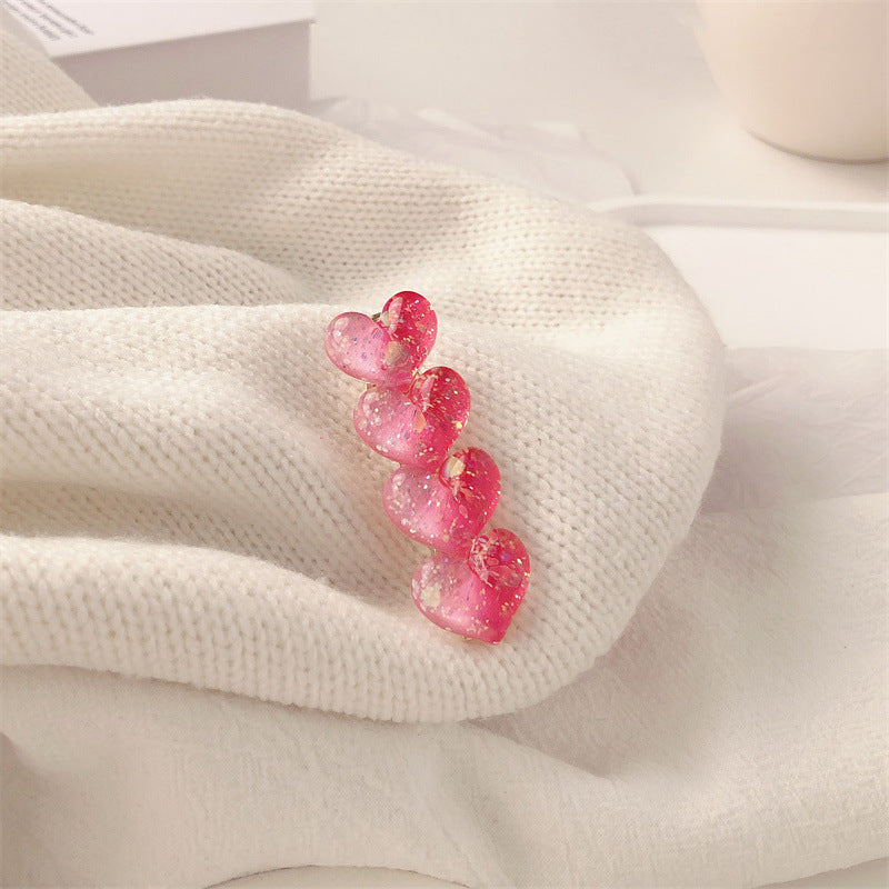 Heart Hair Clips Decorative Hair Accessories for Girls