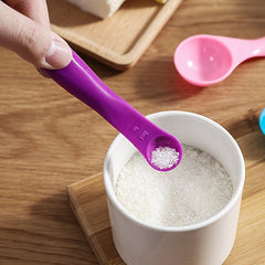 5pcs Plastic Measuring Spoons Set for Baking Kitchen Tools