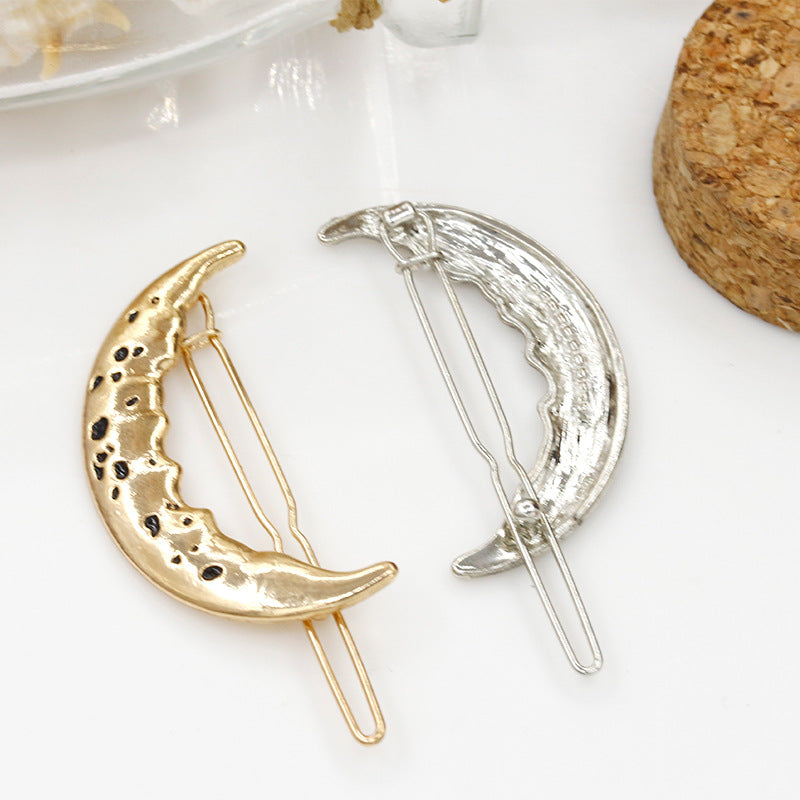 Moon Shaped Hairpins Hair Clips Decorative Hair Accessories